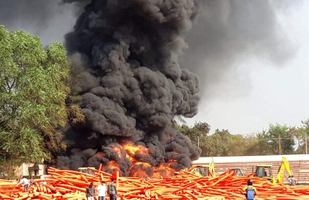 Major fire breaks out at Parade Ground in Rourkela