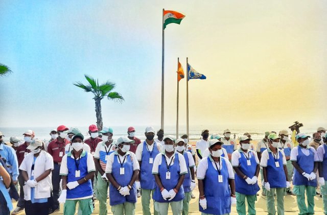 Blue Flags hoisted at 8 places including Puri Beach in Odisha