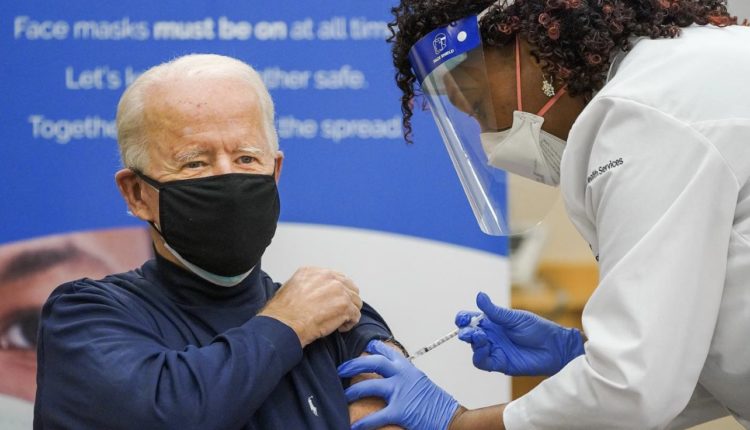 US President-elect Joe Biden receives Pfizer Covid-19 vaccine