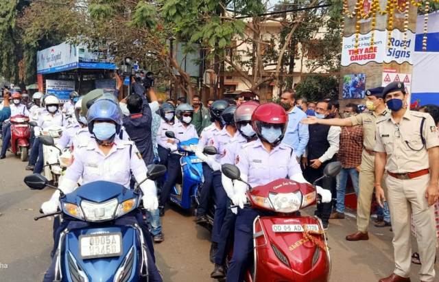 National Road Safety Month-An all-women scooter rally