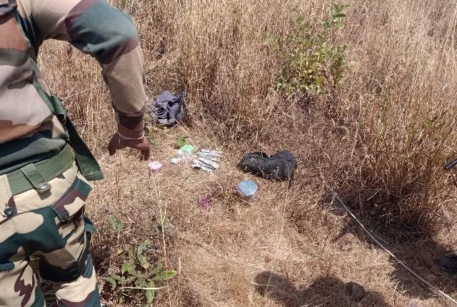 BSF security personnel recovers huge cache of explosives dumped in Kadalibandha forest under Jodamaba police station in Malkangiri; avert major Maoists attack