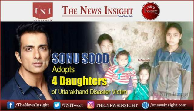 Sonu Sood adopts 4 Orphan Kids of Uttarakhand Disaster