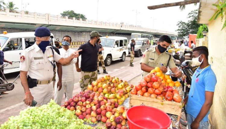 Enforcement drive carried out by Commissionerate Police at market areas