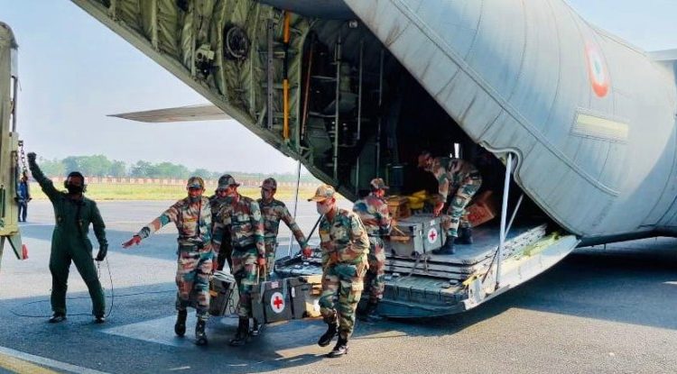 Bihar-Indian Army Mobilises 2 field hospitals from North East to Patna by Air.