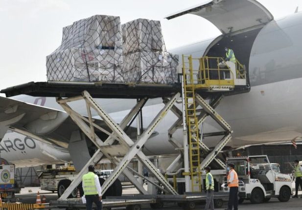 Fourth consignment of medical supplies containing 60 ventilators arrives from the UK