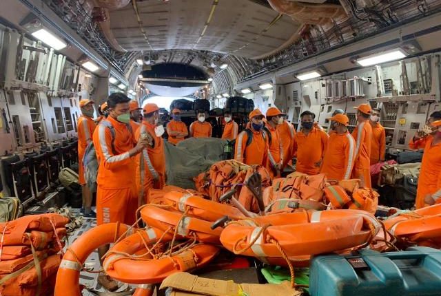 8 teams of NDRF deployed from Bhubaneswar to carry out flood rescue operations in Pune, Goa & Maharashtra