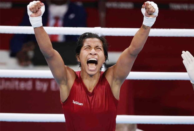Boxer Lovlina Borgohain reaches semi-final in women's Welter (64-69kg) category, confirms 2nd Medal for India.