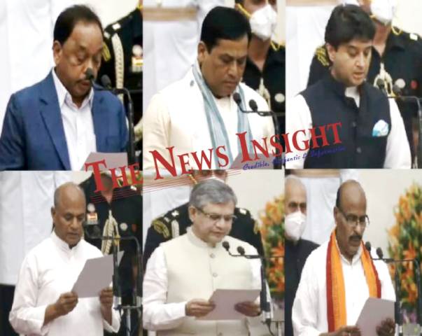 Cabinet Reshuffle -Ministers take oath at Rashtrapati Bhavan.