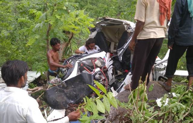 Flight instructor dead, trainee injured in chopper crash in Maharashtra's Jalgaon.