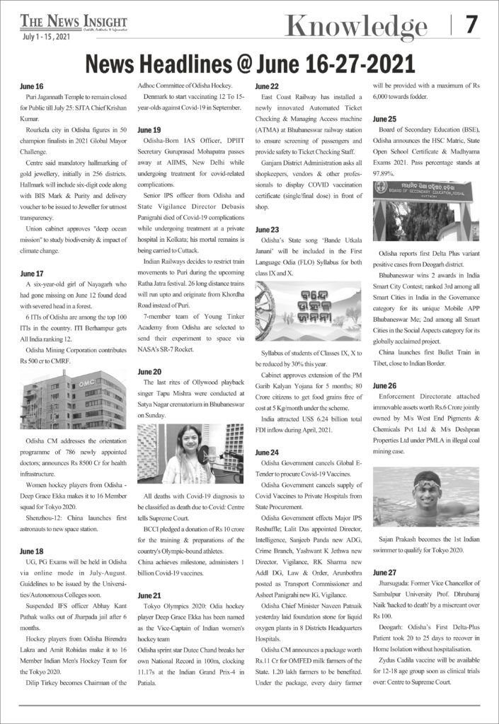 The News Insight (English Fortnightly)