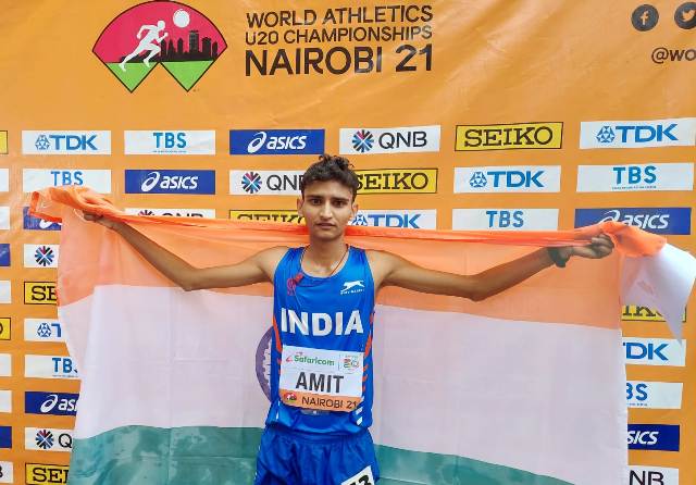 Amit clinches Silver at World Athletics U20 Championships