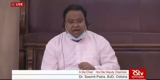 BJD MP Dr. Sasmit Patra demands “Special Focus State” Status for Odisha in Rajya Sabha today