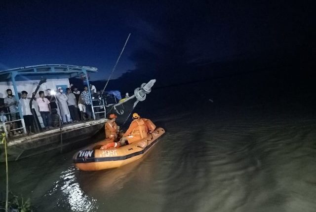 Bharamaputra Boat Collision Rescue Operation-Over 100 people rescued, 20 still missing. 1 death has been confirmed.