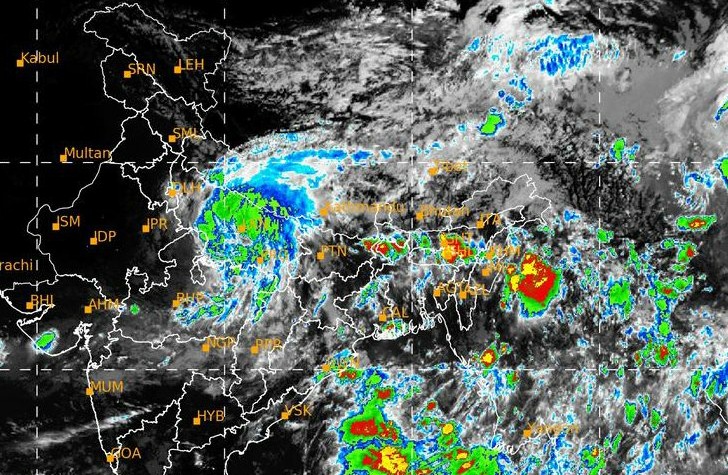 Cyclonic Storm Bhubaneswar Odisha Bay of Bengal