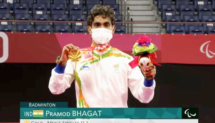 Ace shuttler from Odisha, Pramod Bhagat wins India’s first ever Gold medal in Para Badminton at Tokyo 2020 Paralympics.