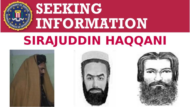 FBI Sirajuddin Haqqani Taliban Afghanistan Interior Minister