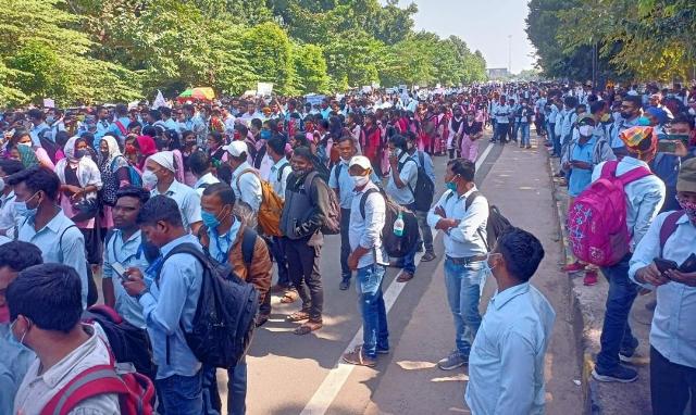 Junior Teachers in Odisha stage protest demanding Salary Hike