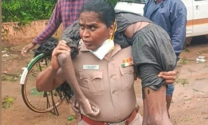Woman Cop Chennai Rajeswari