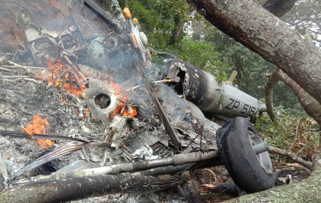 IAF Mi-17V5 helicopter carrying CDS Bipin Rawat crashes in Tamil Nadu