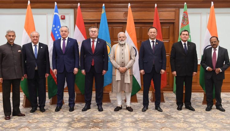 The foreign ministers of Central Asian countries called on PM Narendra Modi today in Delhi.