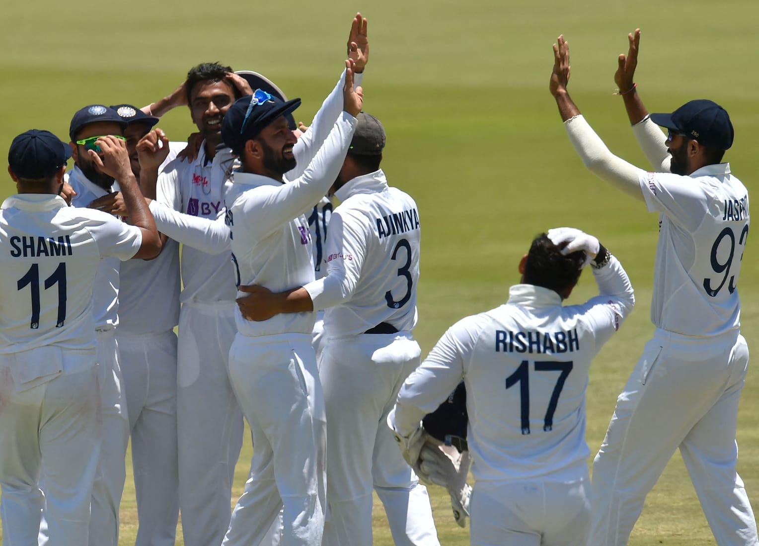 India wins 1st test against SA
