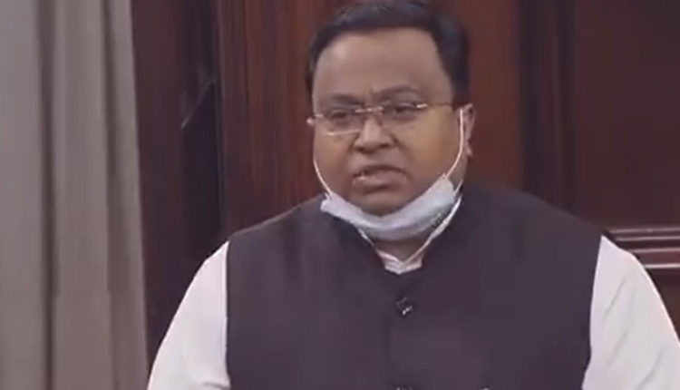 BJD MP Sasmit Patra raises PMAY Issue in Parliament