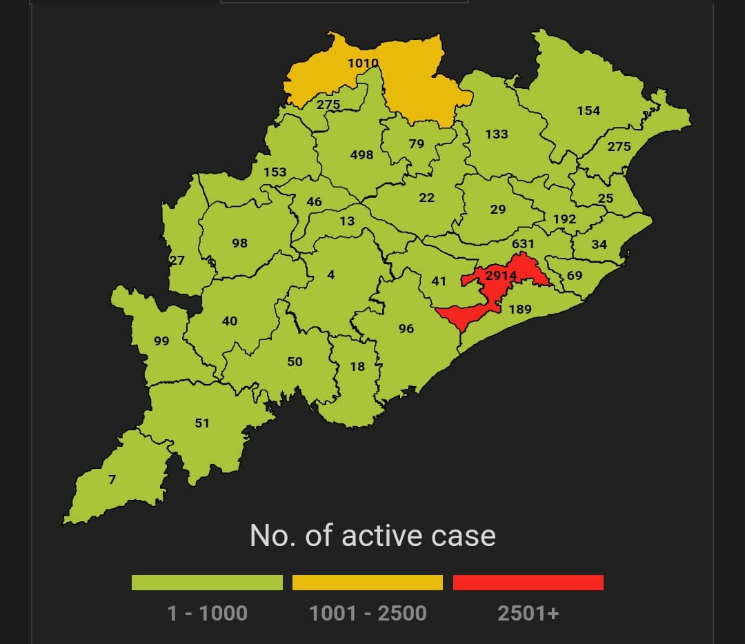 Bhubaneswar reports 638 new Covid Cases