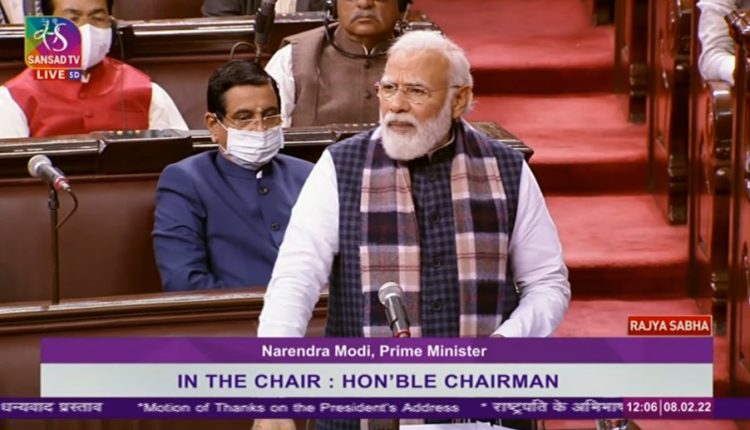 PM Narendra Modi slammed Congress in the Parliament