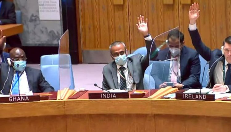 India abstains from voting in UNSC on Russian-led draft