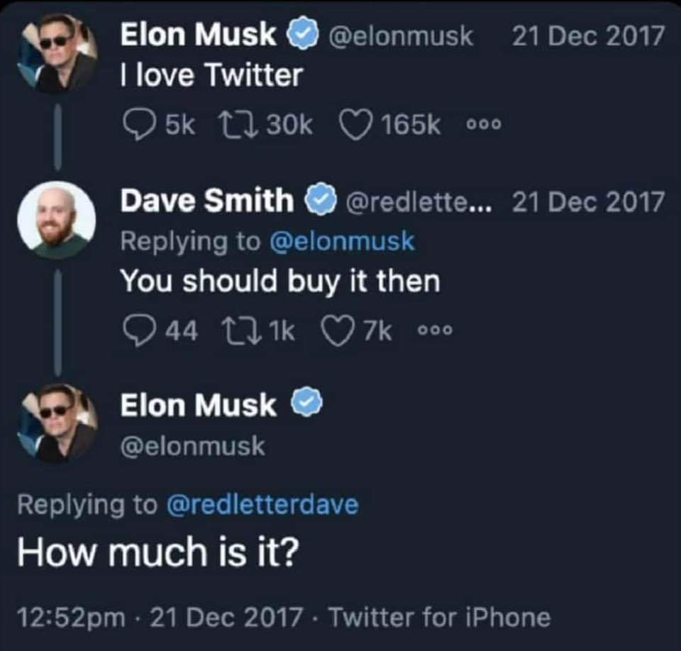 Elon Musk Dave Smith Twitter Chat