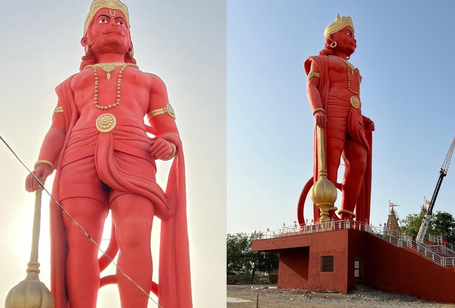 PM Modi unveils 108 feet statue of Lord Hanuman in Gujarat's Morbi.