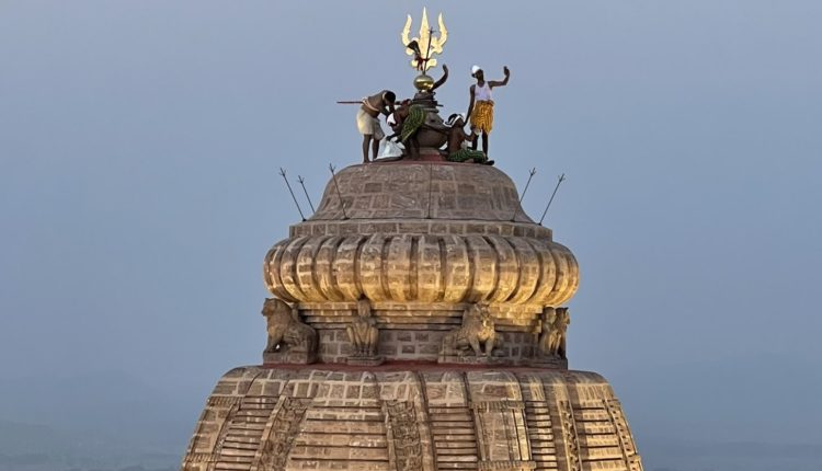 Selfie atop Maa Taratarini Temple Odisha