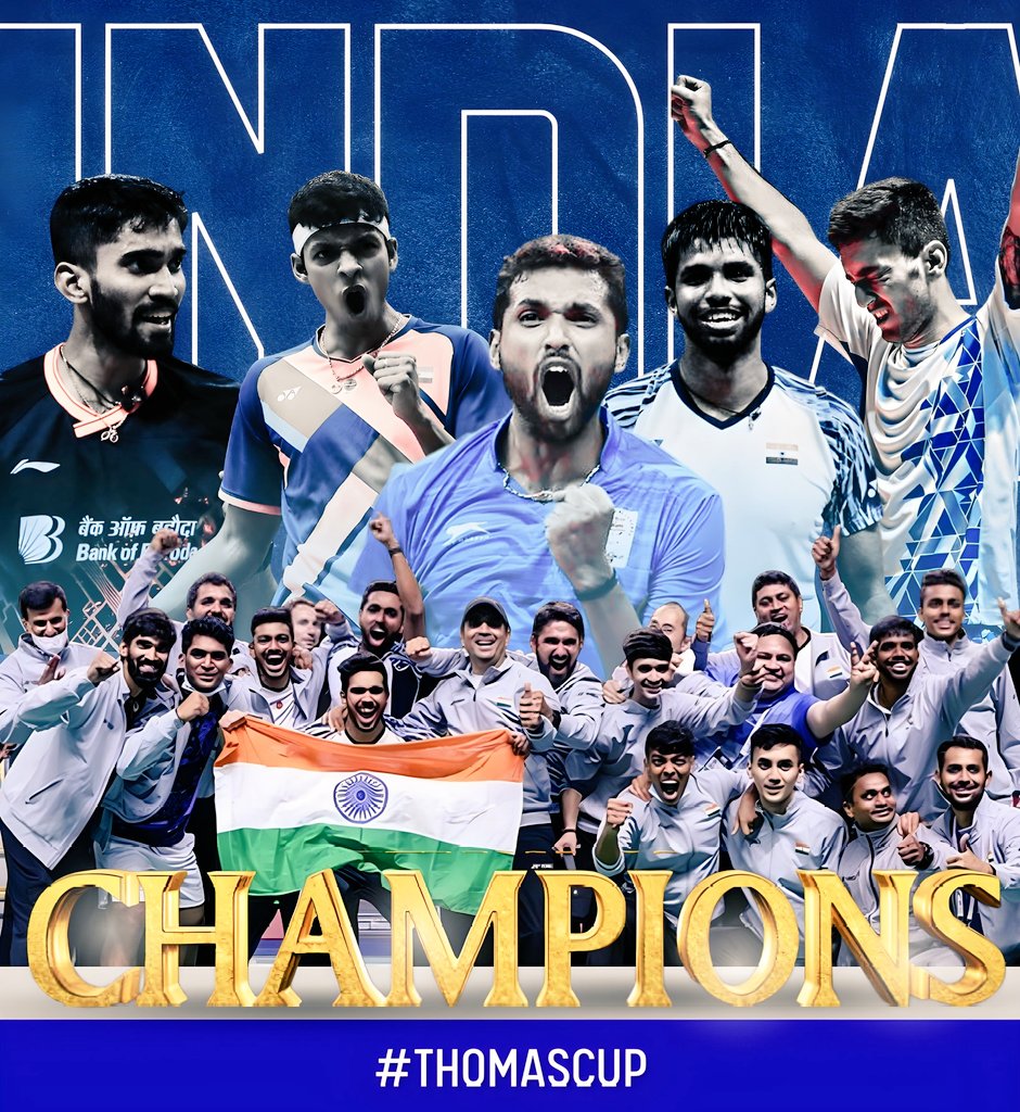 India win Thomas Cup Badminton
