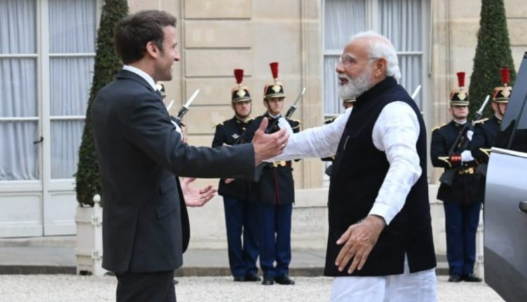 Modi met French President Emmanuel Macron in Paris