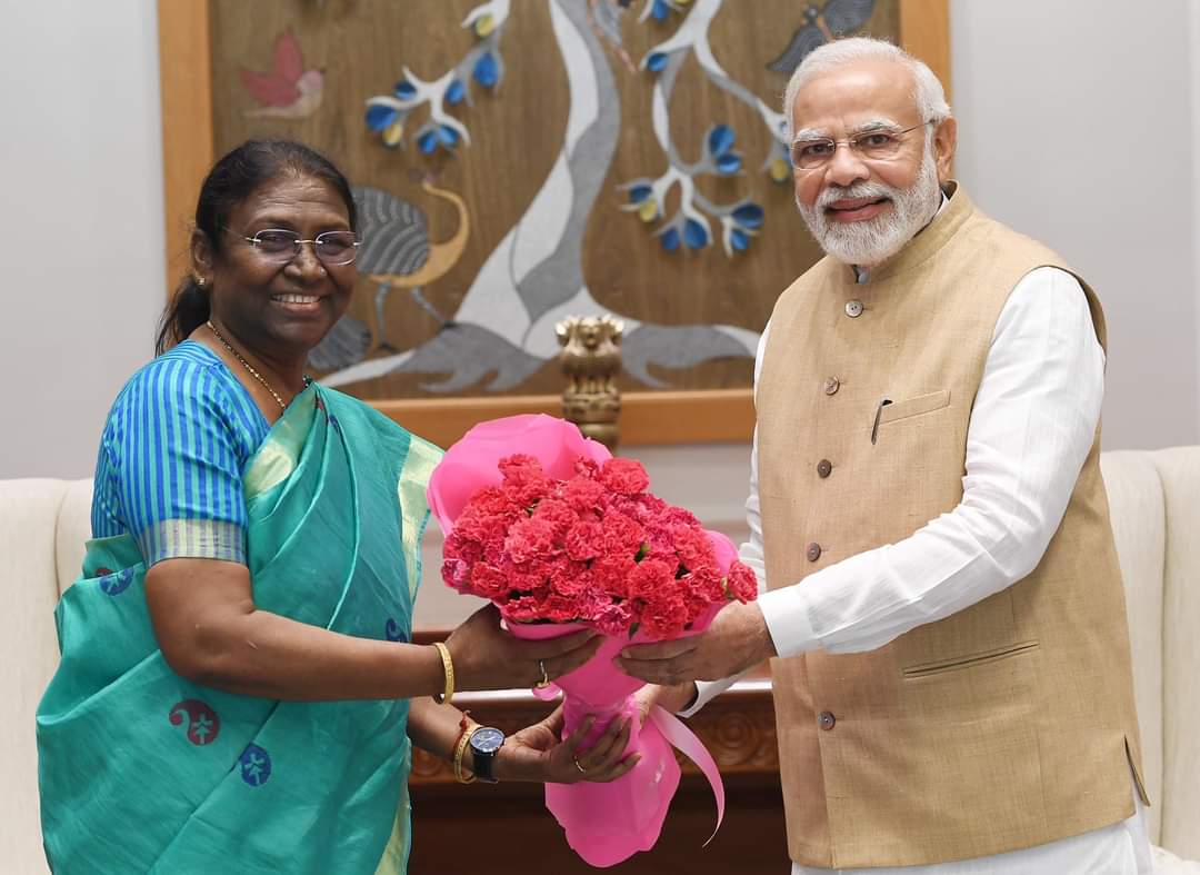 Draupadi Murmu meets PM Narendra Modi