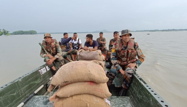 Assam floods death toll rises to 126, over 22 lakh people still affected; Indian Army continues rescue and flood relief operations in remotest & most affected areas.