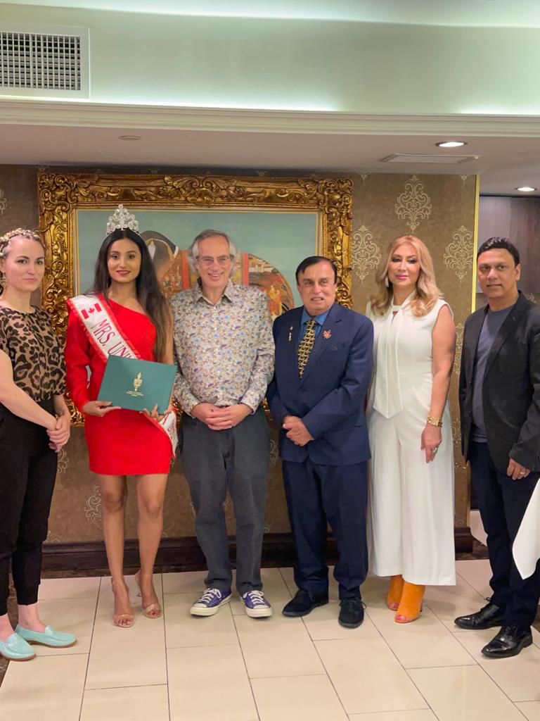 Felicitation and farewell dinner for Mrs Universe Canada Mitali Panda