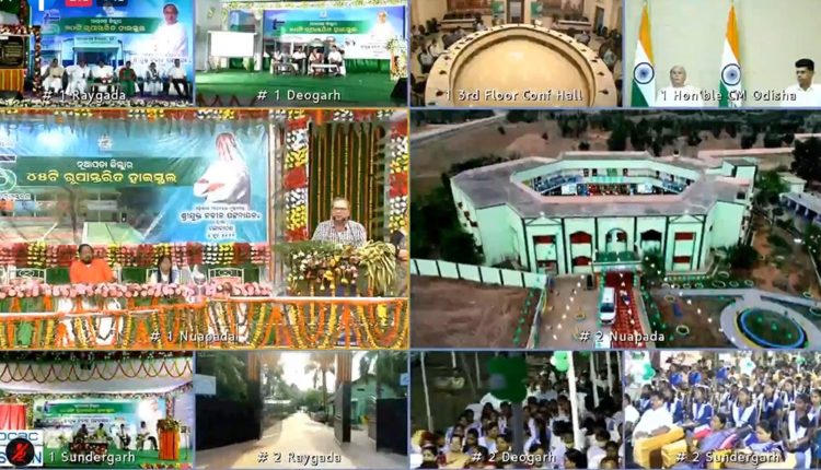 Odisha CM Naveen Patnaik inaugurates 492 Transformed High Schools in 2nd phase across five districts.