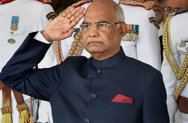 President Ram Nath Kovind attended the farewell function in the Central Hall of Parliament today.