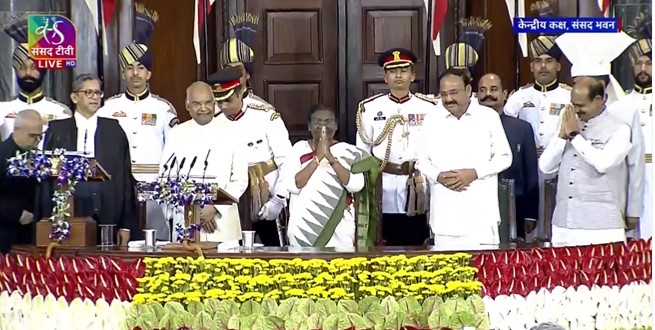 Droupadi Murmu sworn-in as 15th President of India