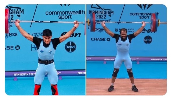 Commonwealth Games 2022: India's Sanket Mahadev Sargar wins Silver medal for India in 55 Kg weight category with a total of 248 Kg. First medal for India in CWG 2022. Weightlifter Gururaj Poojary wins a Bronze medal for India in the Men's 61 Kg weight category with a total of 269 Kg. Country's second medal in CWG 2022.