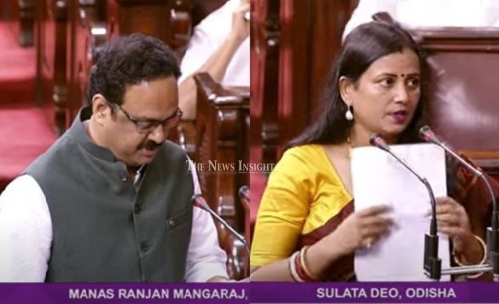 Manas Mangaraj, Sulata Deo take oath as Rajya Sabha MPs
