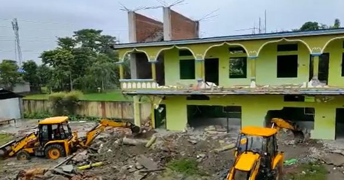 Demolition of Madrassa in Assam