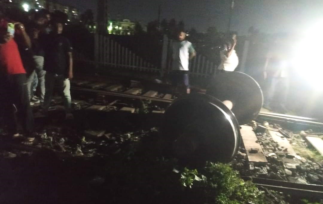 Rail movement was affected after five wagons of a goods train derailed near Bhubaneswar railway station on Monday night.
