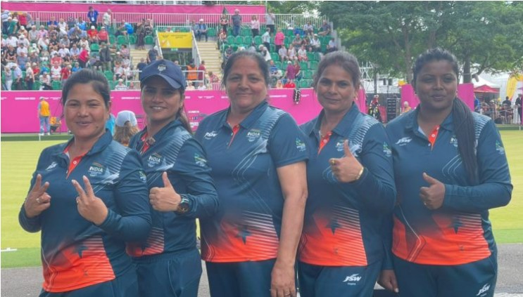 Indian women lawn bowls team