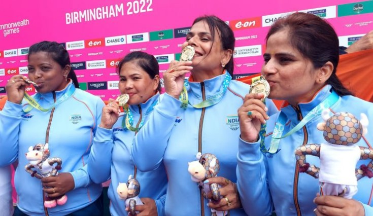 Indian Women's Fours team in Lawn Bowls wins historic Gold