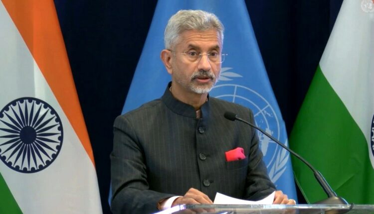 EAM ⁦S Jaishankar and other dignitaries attend the "India@75 Showcasing India-UN Partnership in Action