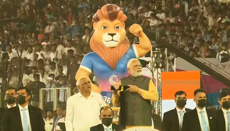 🔹PM Modi inaugurates the 36th National Games at the Narendra Modi Stadium in Gujarat. The contingents of all States and UTs arrive at the opening ceremony of the 36th National Games at Narendra Modi stadium in Ahmedabad, Gujarat.