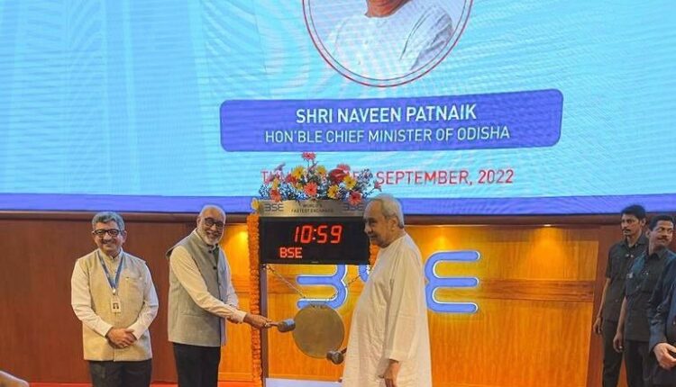 Odisha CM rings the Opening Bell at Bombay Stock Exchange