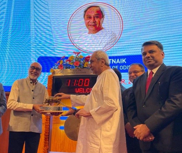 Odisha CM rings the Opening Bell at Bombay Stock Exchange